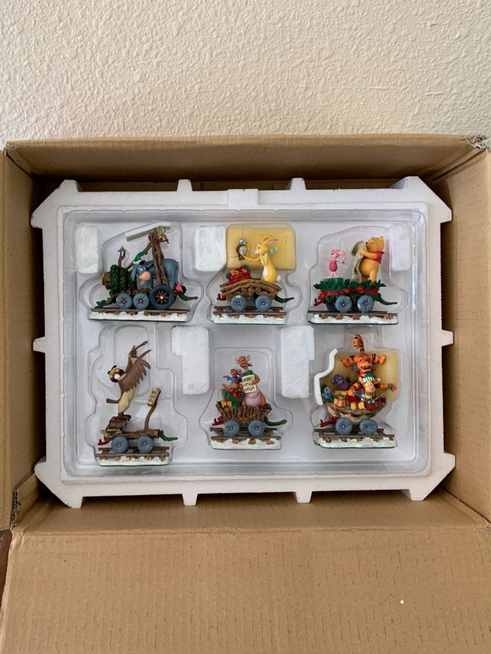 Danbury Mint Eeyore & Friends Holiday Christmas Train Disney's Winnie-the-Pooh